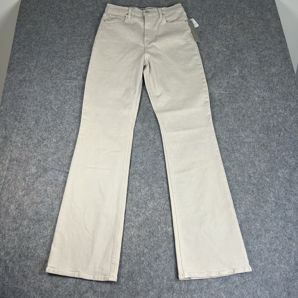 Hudson Jeans Women's Wide Leg Flare Jeans in Light Beige
